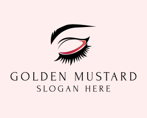 Beauty Eyelashes Eyebrows logo design