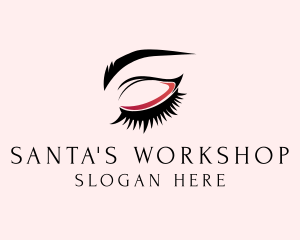 Beauty Eyelashes Eyebrows logo design