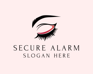 Beauty Eyelashes Eyebrows logo design