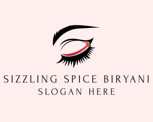 Beauty Eyelashes Eyebrows logo design