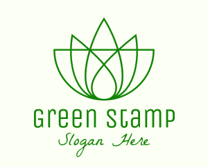 Green Lotus Wellness  logo design