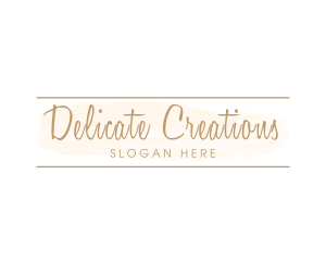 Feminine Cursive Company logo design