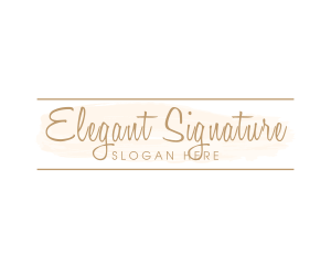 Feminine Cursive Company logo design