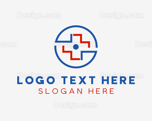 Medical Cross Emblem Logo