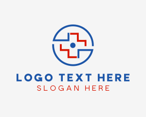 Medical Cross Badge  Logo