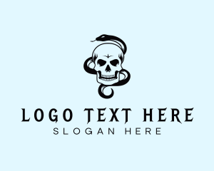 Skull Snake Horror logo