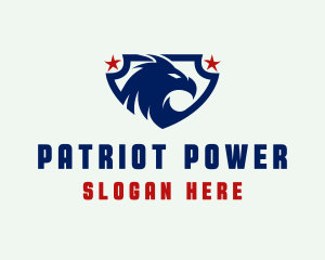 Eagle Patriot Shield logo design