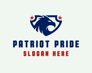 Eagle Patriot Shield logo design