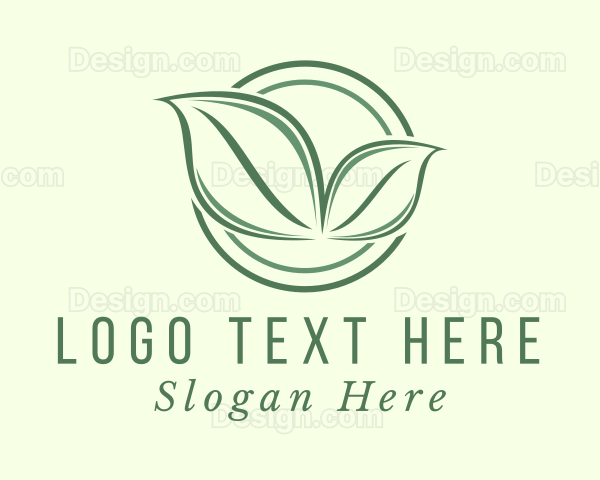 Eco Friendly Herbal Leaf Logo