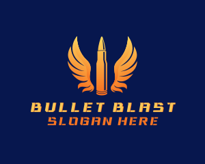 Bullet Wings Military logo design