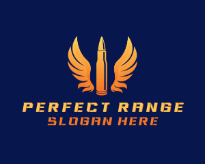 Bullet Wings Military logo design