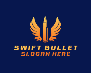 Bullet Wings Military logo design