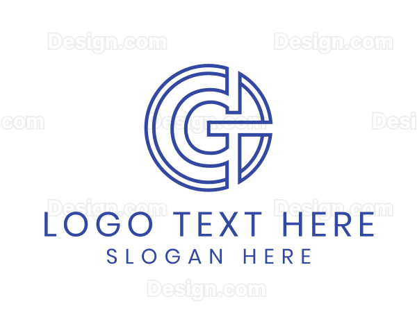 Mechanical Coin Letter G Logo