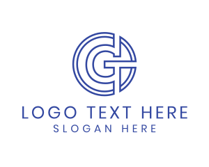 Mechanical Coin Letter G logo