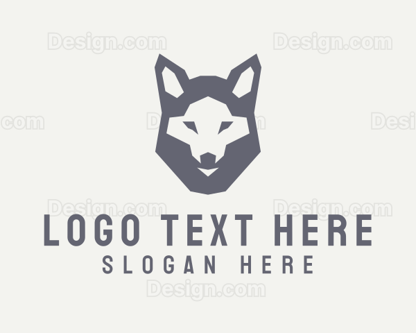 Wolf Hound Face Logo