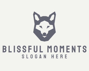 Wolf Hound Face logo