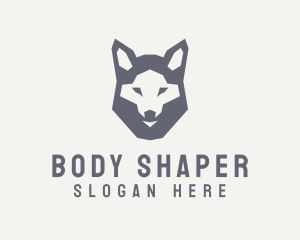 Wolf Hound Face logo design