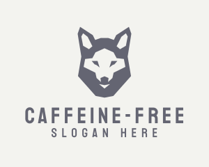 Wolf Hound Face logo design