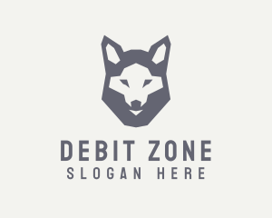 Wolf Hound Face logo design