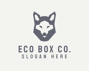 Wolf Hound Face logo design