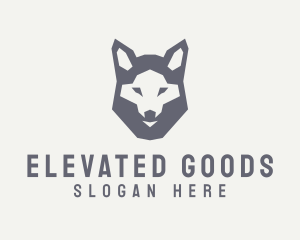 Wolf Hound Face logo design