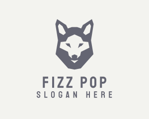 Wolf Hound Face logo design