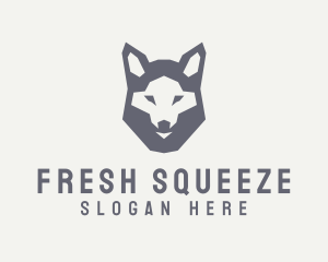 Wolf Hound Face logo design