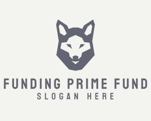 Wolf Hound Face logo design