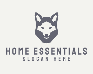 Wolf Hound Face logo design