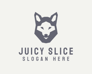 Wolf Hound Face logo design