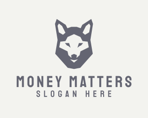 Wolf Hound Face logo design