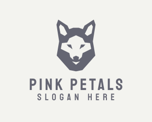 Wolf Hound Face logo design