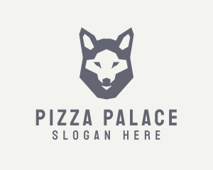 Wolf Hound Face logo design