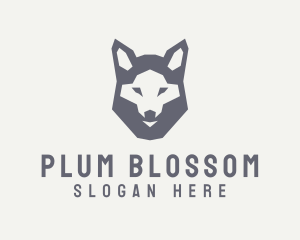 Wolf Hound Face logo design