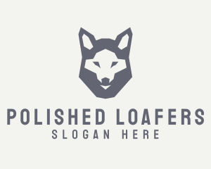 Wolf Hound Face logo design