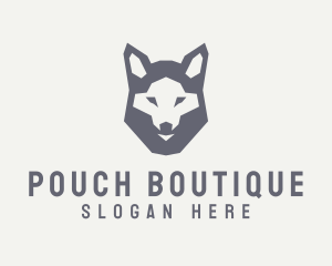 Wolf Hound Face logo design