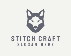 Wolf Hound Face logo design