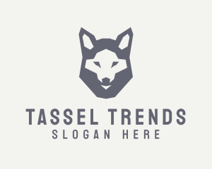 Wolf Hound Face logo design