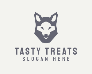 Wolf Hound Face logo design