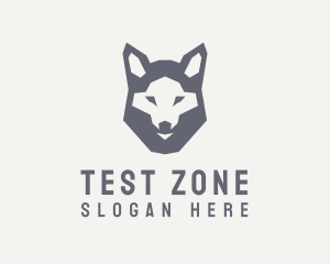 Wolf Hound Face logo design