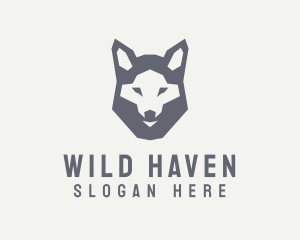 Wolf Hound Face logo