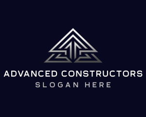 Industrial Triangle Construction  logo design