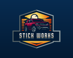 SUV Car Automotive logo design