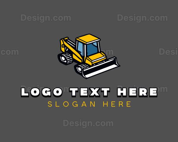 Industrial Skid Steer Excavator Logo