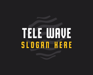 Modern Business Waves logo design