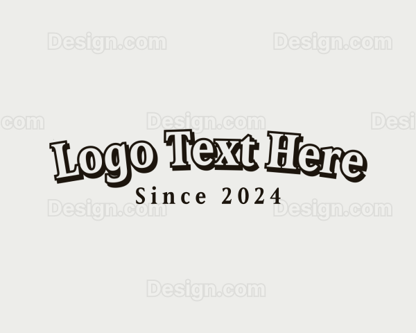 Classic Playful Apparel Logo