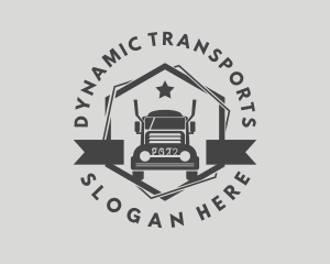 Transport Cargo Truck  logo design