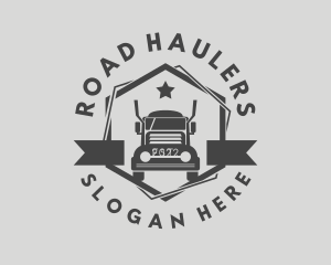 Transport Cargo Truck  logo design