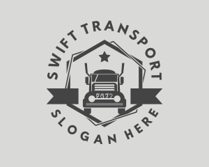 Transport Cargo Truck  logo design