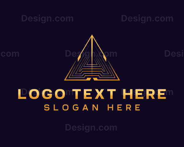 Premium Triangle Pyramid Logo